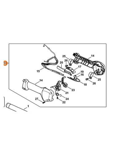 Empuñadura de mando VB017901300 STIHL