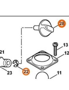 Palanca de choke Z010042Z001 STIHL