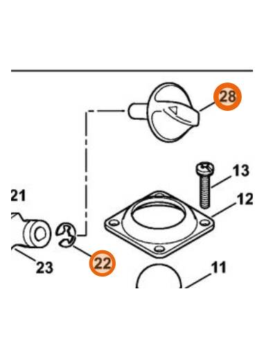 Palanca de choke Z010042Z001 STIHL