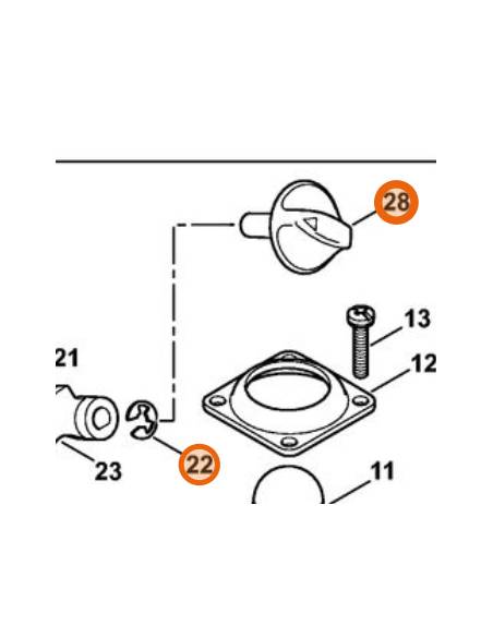 Palanca de choke Z010042Z001 STIHL