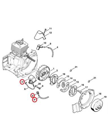 Módulo de encendido desbrozadora STIHL