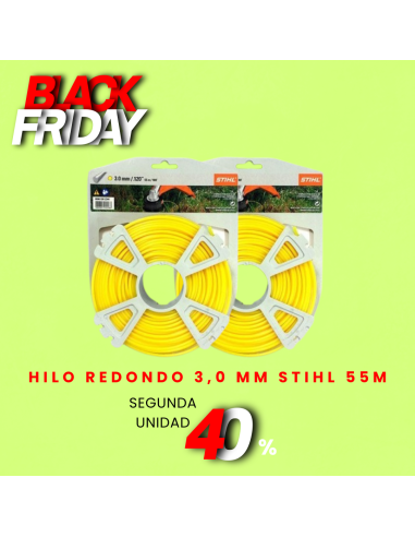 Pack segunda unidad al 40% Hilo redondo 3,0 mm STIHL 55m