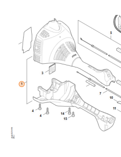 Carcasa del motor STIHL FS 55 4140 020 3010