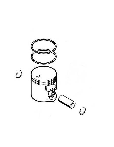 Pistón 35 mm 41340302023 STIHL