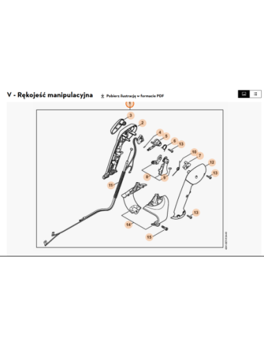 Empuñadura de mando 42417901300 STIHL
