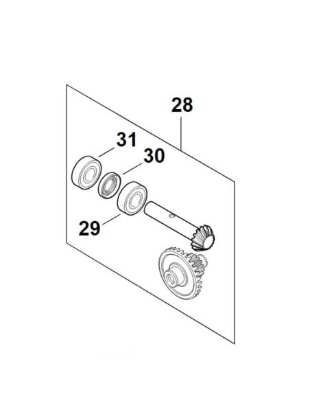 Juego de piñones VB016407300 STIHL