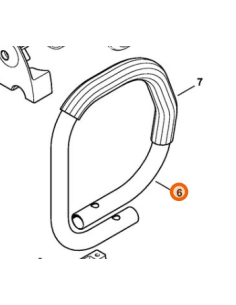 Manillar tubular con tubo flexible 42467901500 STIHL