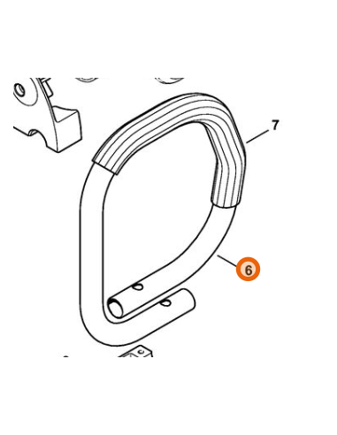 Manillar tubular con tubo flexible 42467901500 STIHL