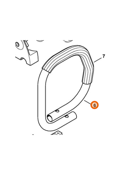 Manillar tubular con tubo flexible 42467901500 STIHL
