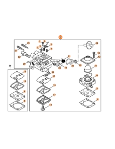 Carburador VB01/01 VB011200601 STIHL