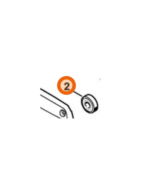 Rodamiento ranurado de bolas 6201 95030130240 STIHL