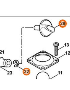 Palanca de choke Z010042Z001 STIHL