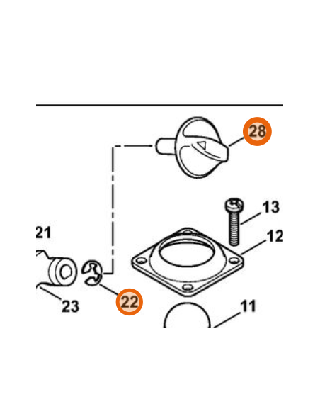 Palanca de choke Z010042Z001 STIHL