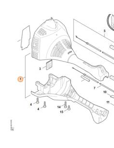 Carcasa del motor STIHL FS 55 4140 020 3010