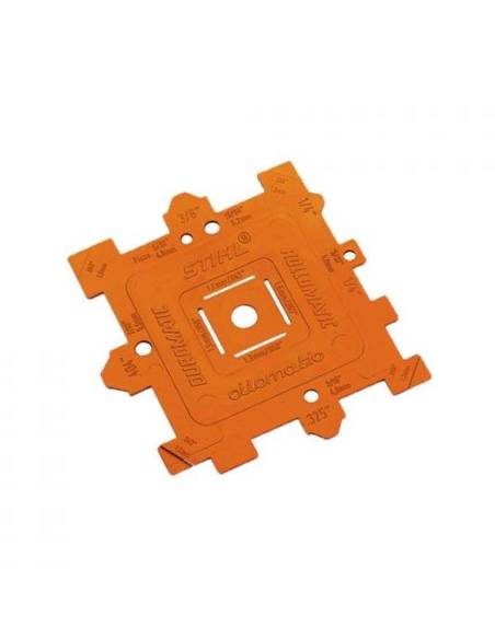 Plantilla STIHL de control paso de cadena y piñón