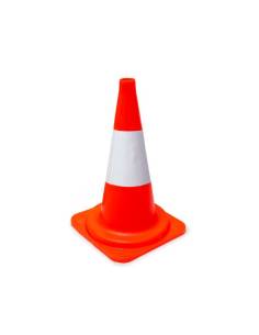 Cono de señalización 50 cm con banda reflectante –...