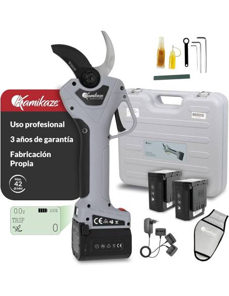 Tijera eléctrica Kamikaze KV390 con 2 baterías y cargador – Corte Ø 40 mm