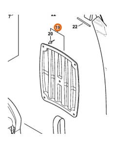 Almohadilla del espaldar 42417908001 STIHL