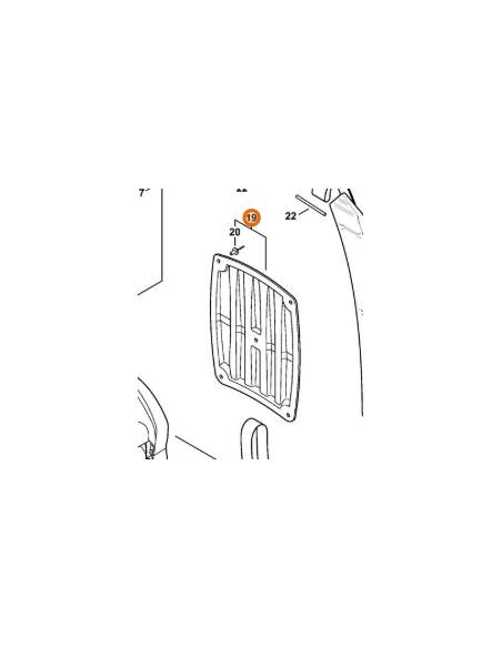 Almohadilla del espaldar 42417908001 STIHL